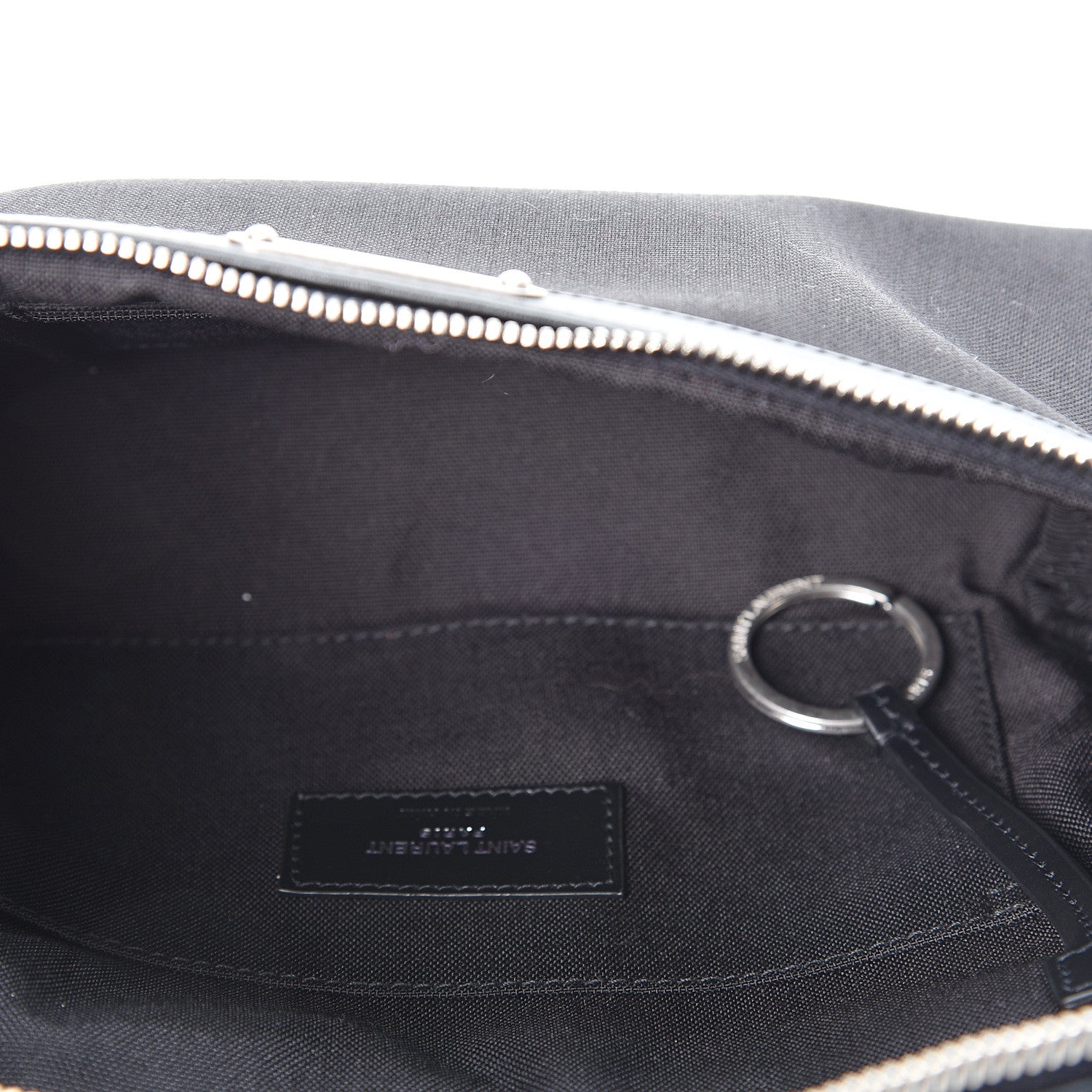 Saint Laurent Canvas Calfskin City Belt Bag Black 4 of 8