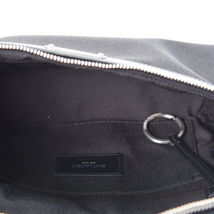 Saint Laurent Canvas Calfskin City Belt Bag Black 4 of 8