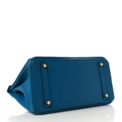 Hermes Epsom Birkin 30 Bleu Izmir 4 of 9