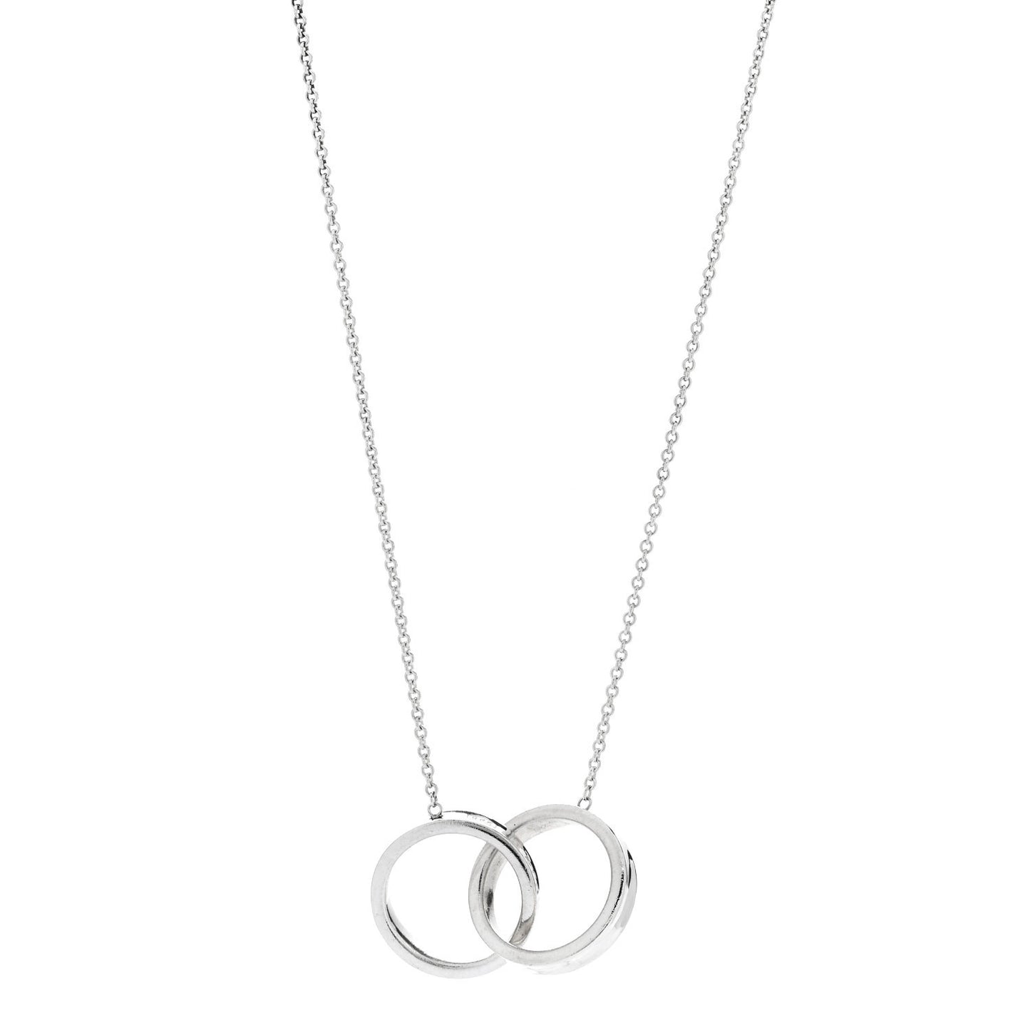 Sterling Silver Large 1837 Interlocking Circles Pendant Necklace