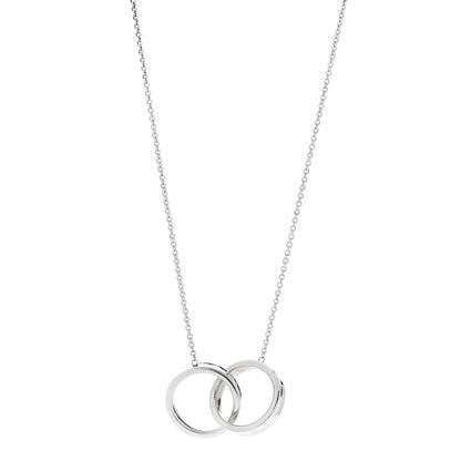 Tiffany Sterling Silver Large 1837 Interlocking Circles Pendant Necklace 1 of 6