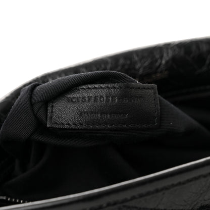 Saint Laurent Crinkled Calfskin Matelasse Monogram Medium Niki Chain Satchel Black 7 of 11