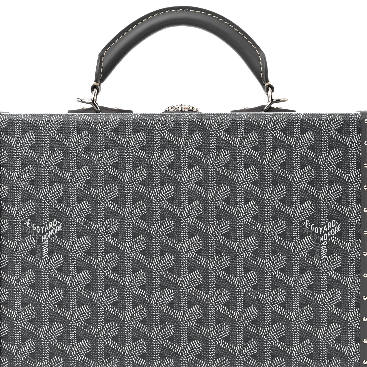Goyard Goyardine Grand Hotel Trunk Bag Grey 8 of 10