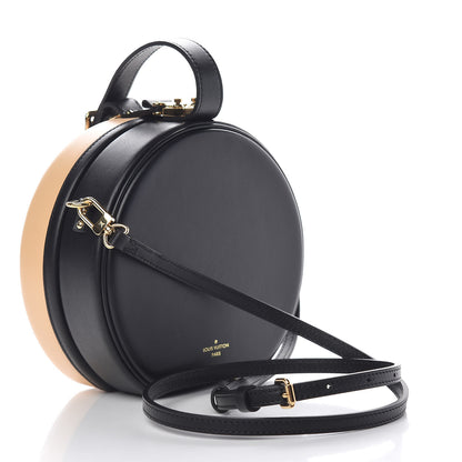 Louis Vuitton Calfskin Petite Boite Chapeau Black Beige 4 of 11