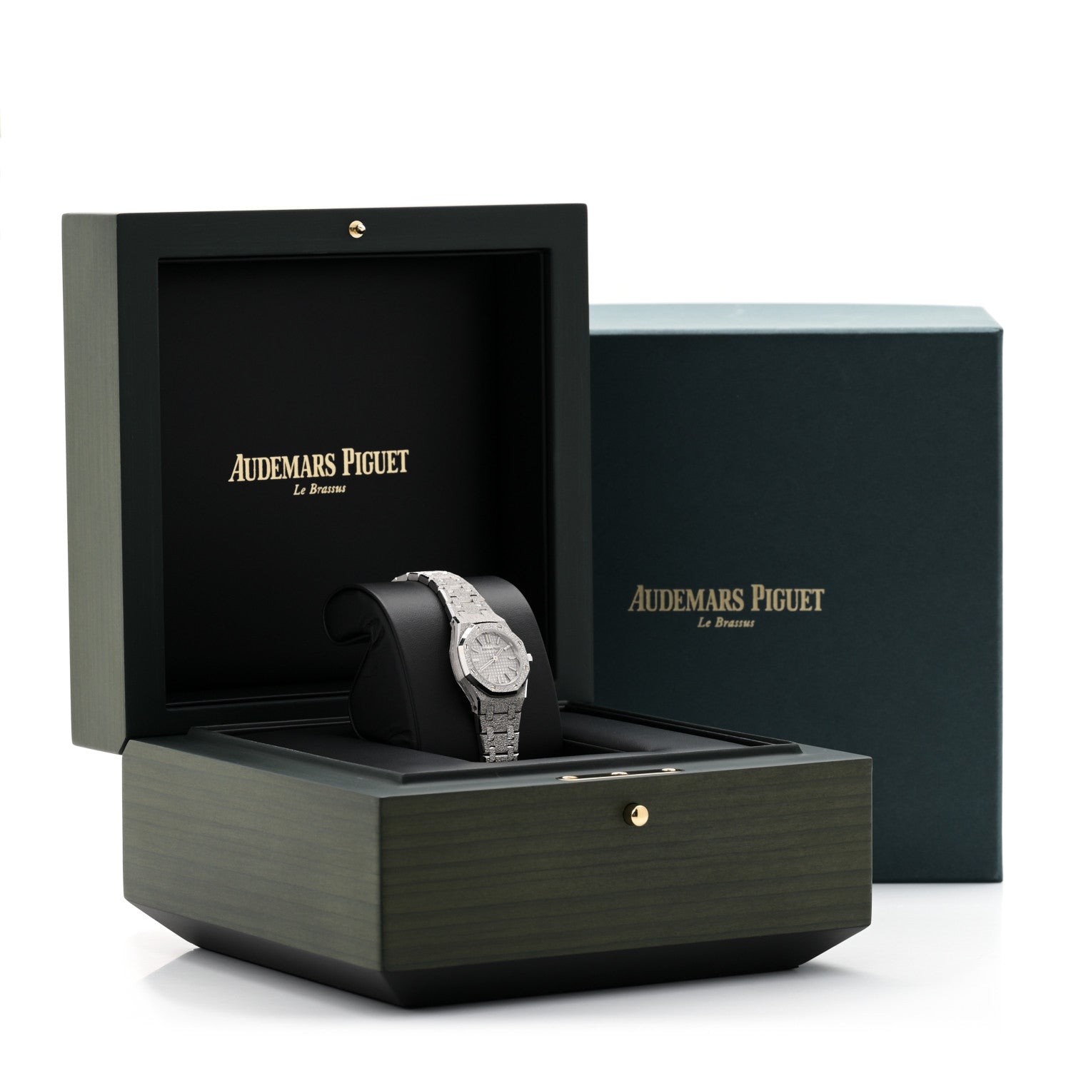 Audemars Piguet 18K White Gold 23mm Royal Oak Frosted Quartz Watch 67630BC.GG.1312BC.01 5 of 5