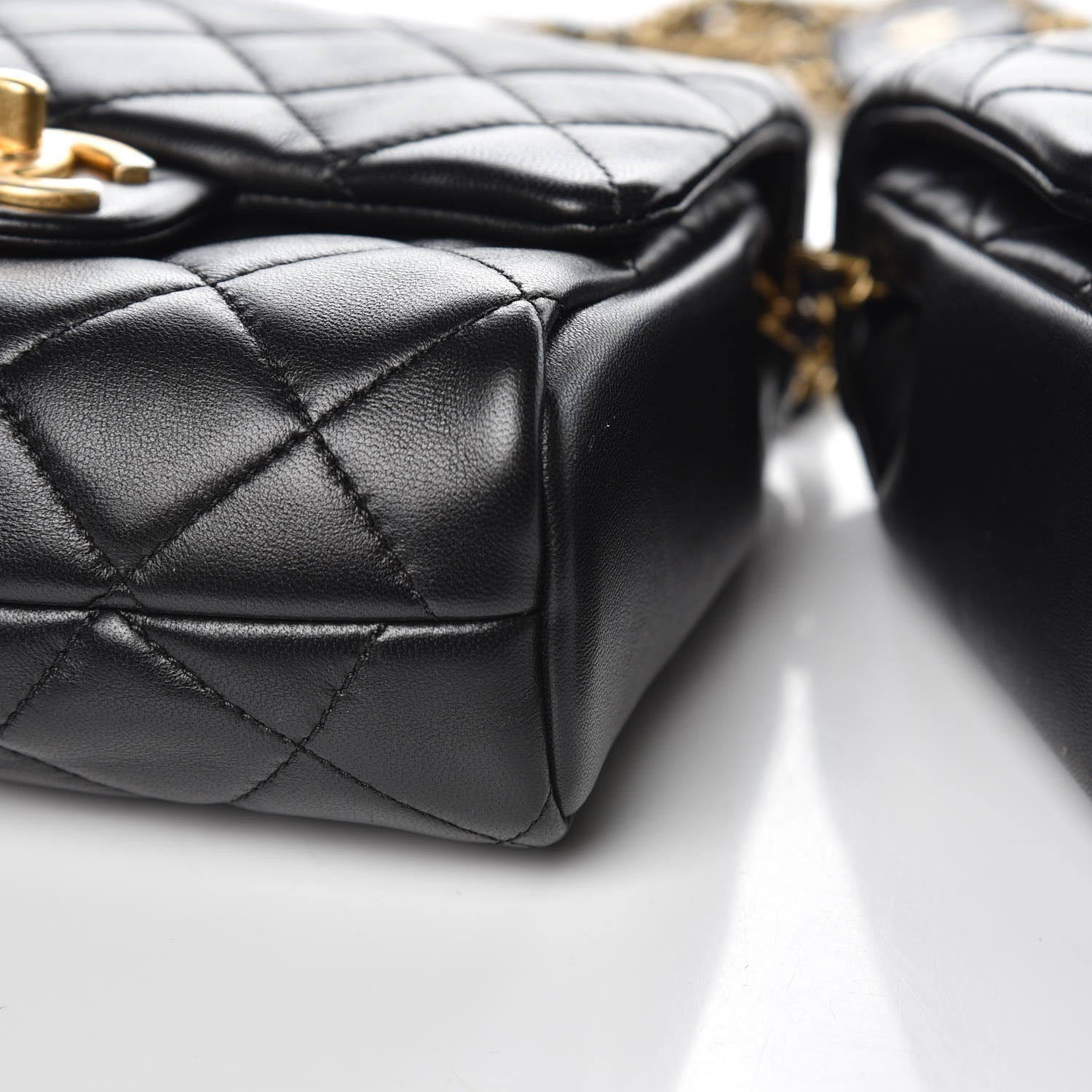 Chanel Lambskin Quilted Side Packs Black 12 of 17