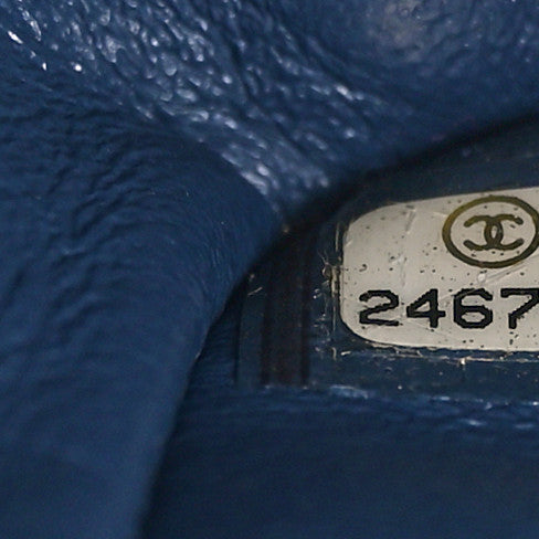 Chanel Caviar Quilted Medium Double Flap Navy 7 of 9