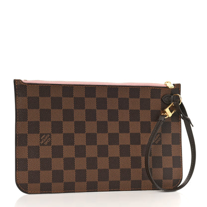 Louis Vuitton Damier Ebene Neverfull MM GM Pochette Rose Ballerine 3 of 8