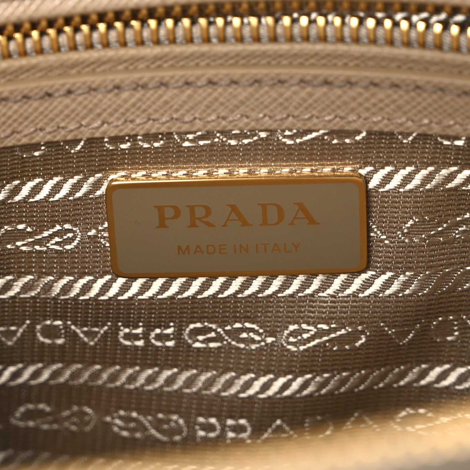 Prada Saffiano Lux Mini Galleria Double Zip Tote Sabbia 6 of 10