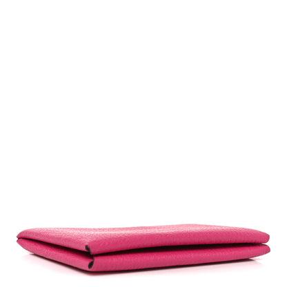 Hermes Chevre Mysore Calvi Card Case Rose Pourpre 4 of 8