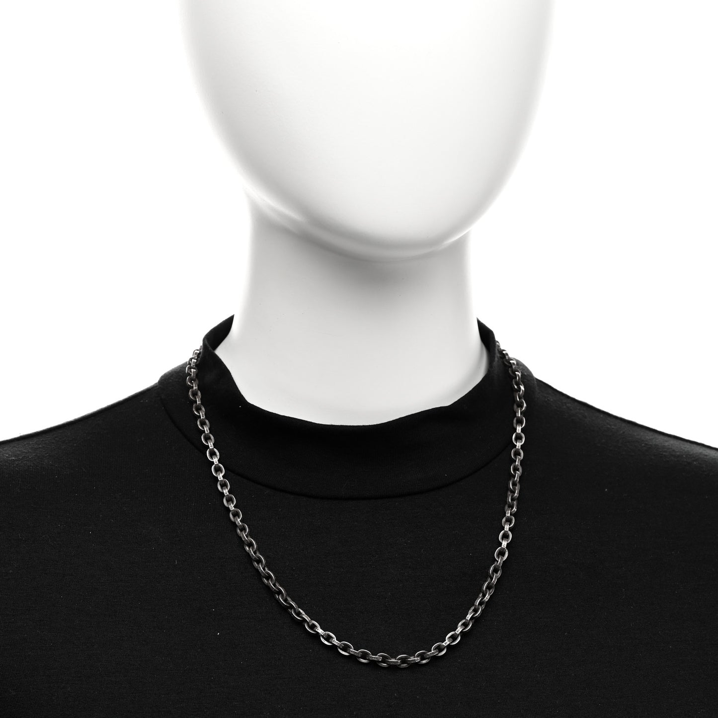 Sterling Silver Paper Chain Necklace