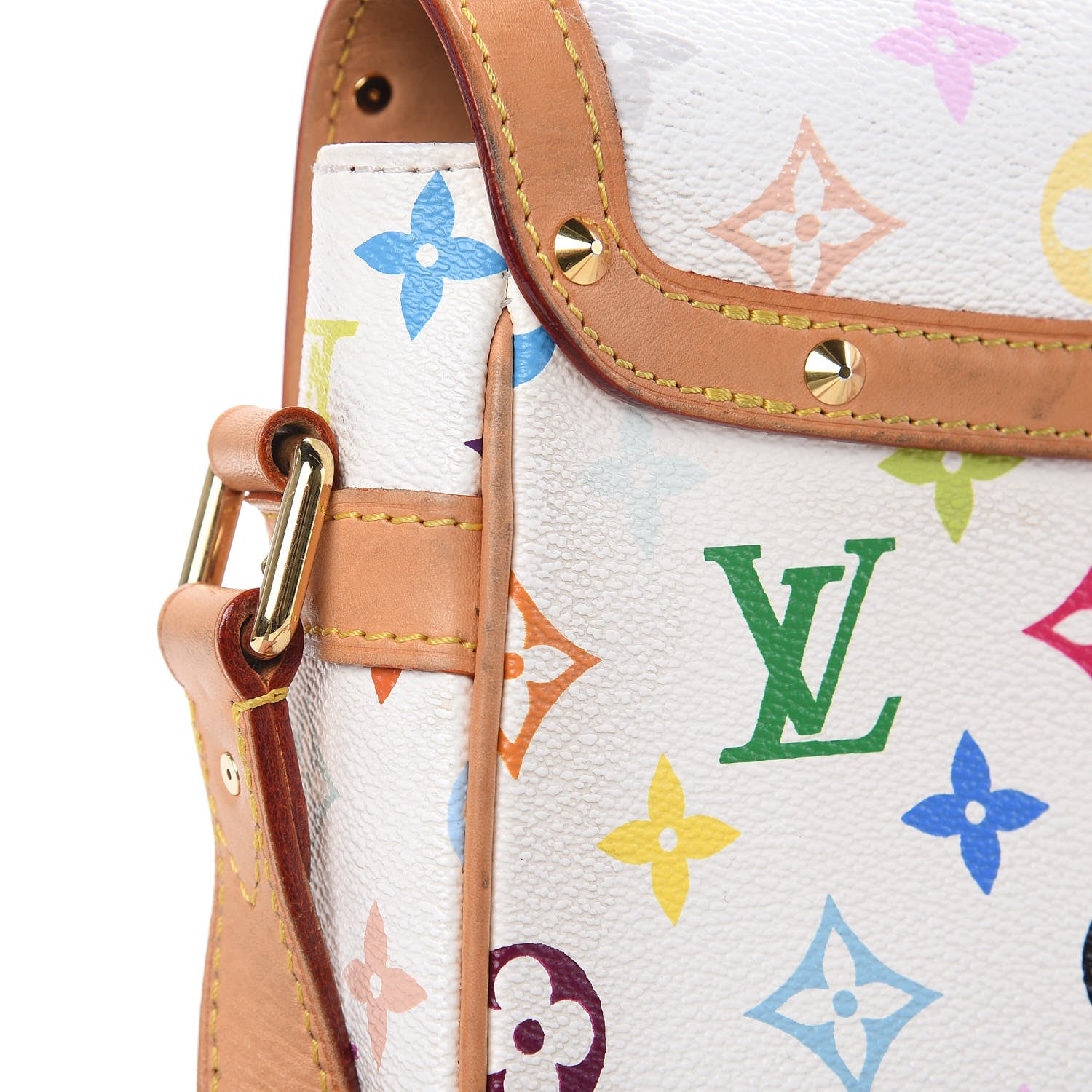 Louis Vuitton Monogram Multicolor Sologne White 9 of 19