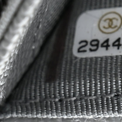 Chanel Caviar Quilted Flap Card Holder Wallet Dark Grey 8 of 9