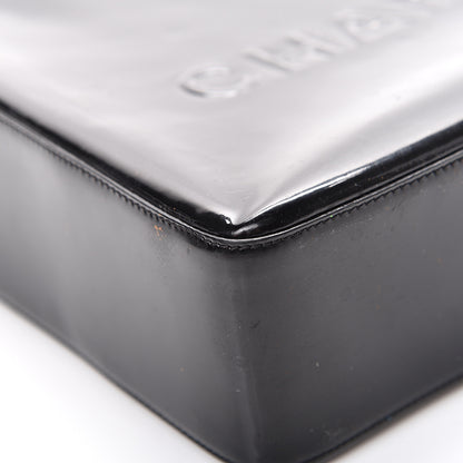Chanel Patent Logo Shoulder Bag Black 12 of 21