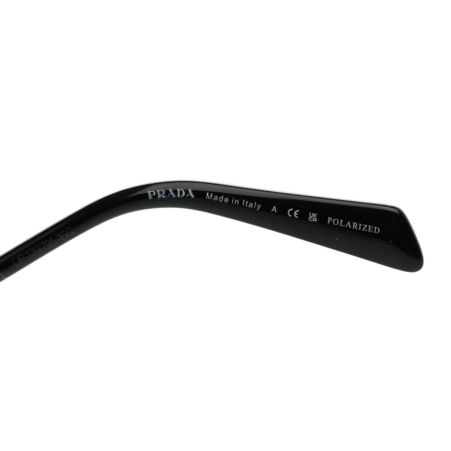 Prada Metal Symbole Triangle Logo Sunglasses SPR A51 Black 6 of 8