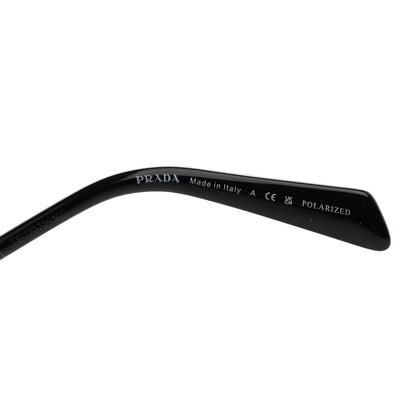 Prada Metal Symbole Triangle Logo Sunglasses SPR A51 Black 6 of 8