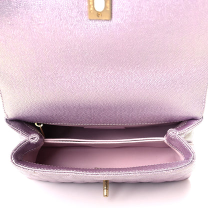 Chanel Iridescent Caviar Quilted Mini Coco Handle Flap Light Pink 5 of 10