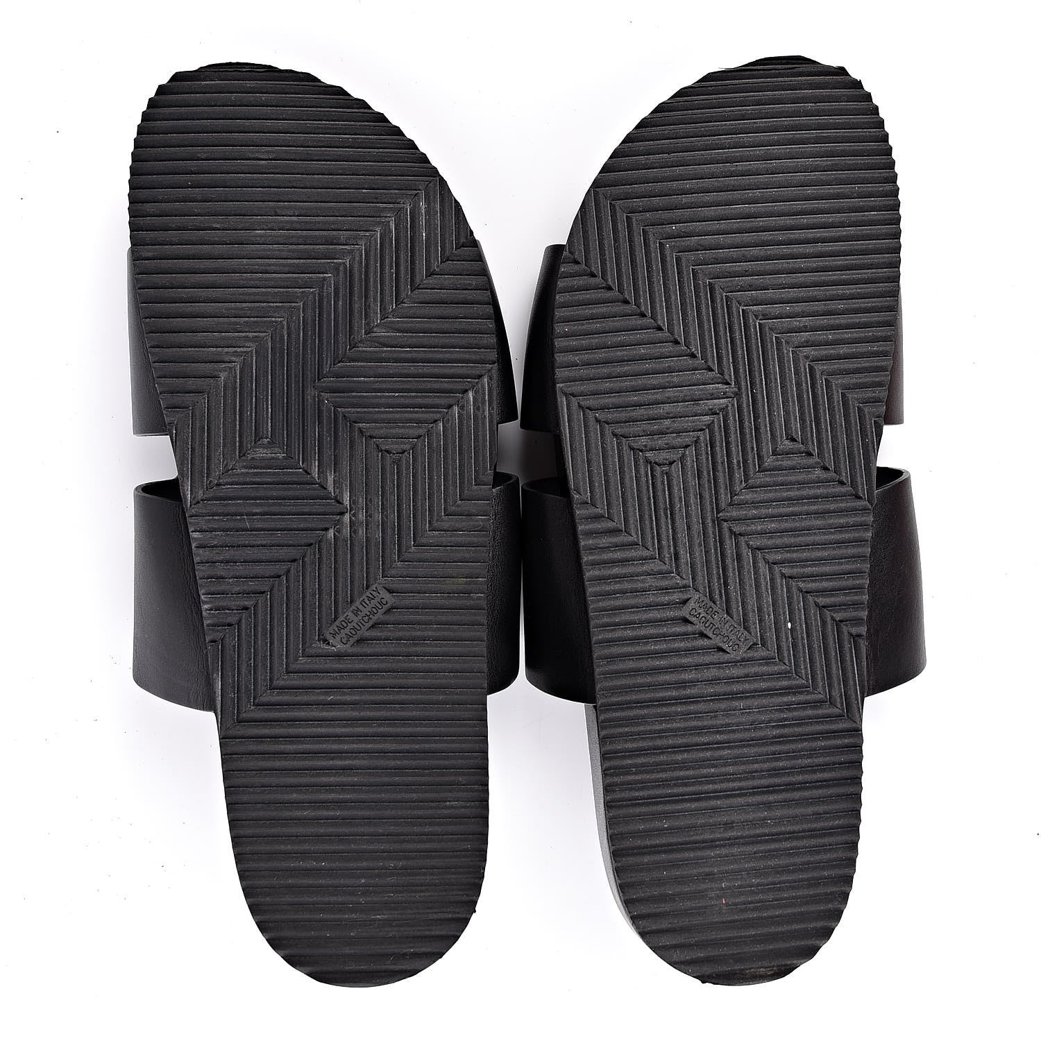 Hermes Calfskin Mens H Sandals 43 Black 6 of 11