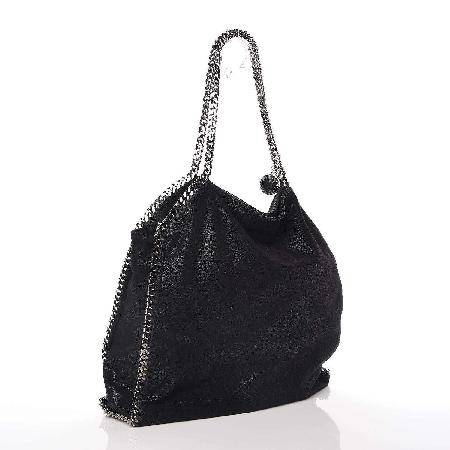 Stella McCartney Shaggy Deer Big Falabella Tote Black 3 of 8