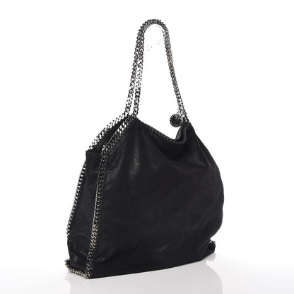 Stella McCartney Shaggy Deer Big Falabella Tote Black 3 of 8