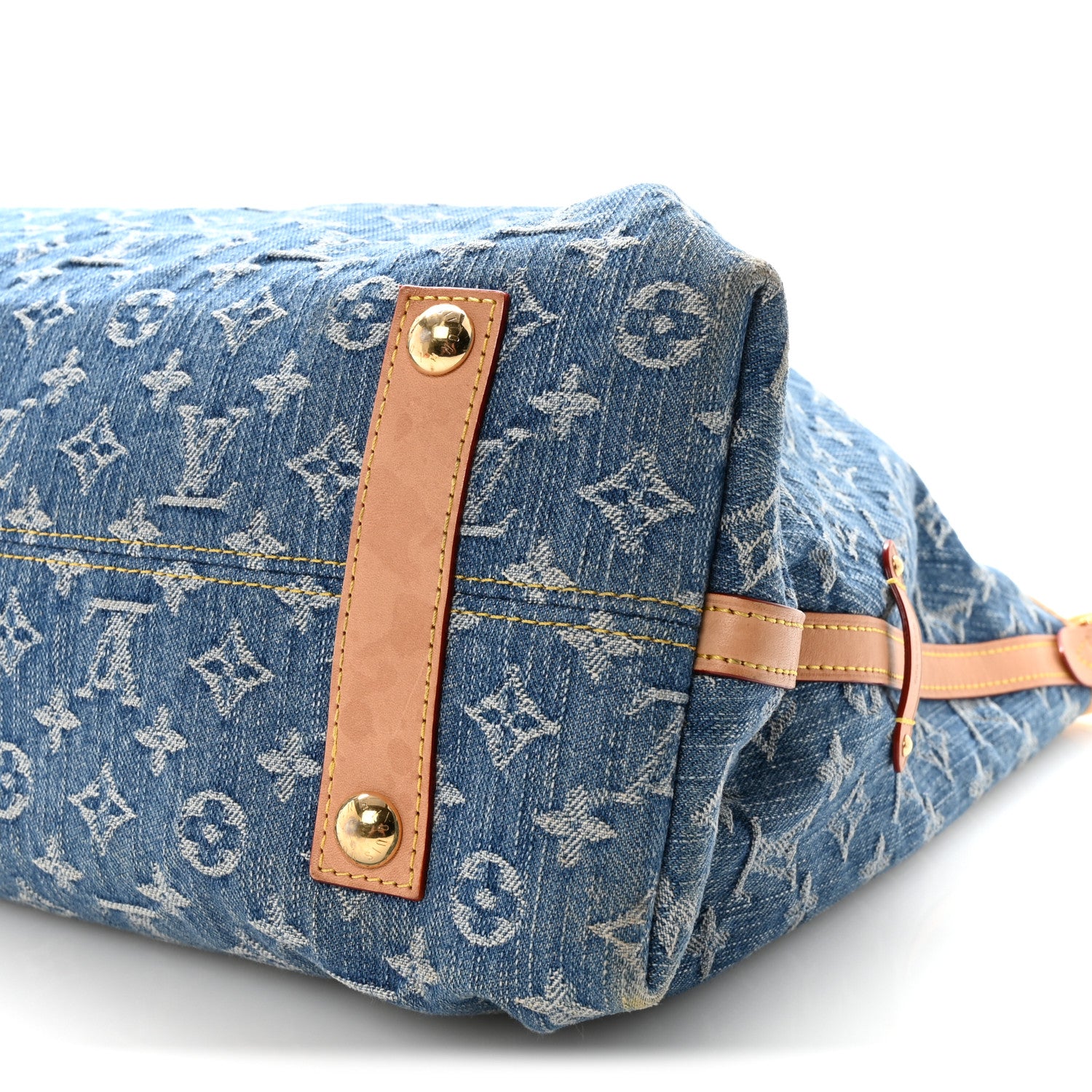 Louis Vuitton Monogram Denim CarryAll MM Blue 10 of 10