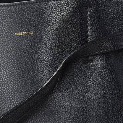 Celine Soft Grained Calfskin Small Belt Cabas Phantom Black 9 of 11
