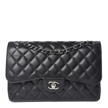 Chanel Caviar Quilted Jumbo Double Flap Black 1 of 9
