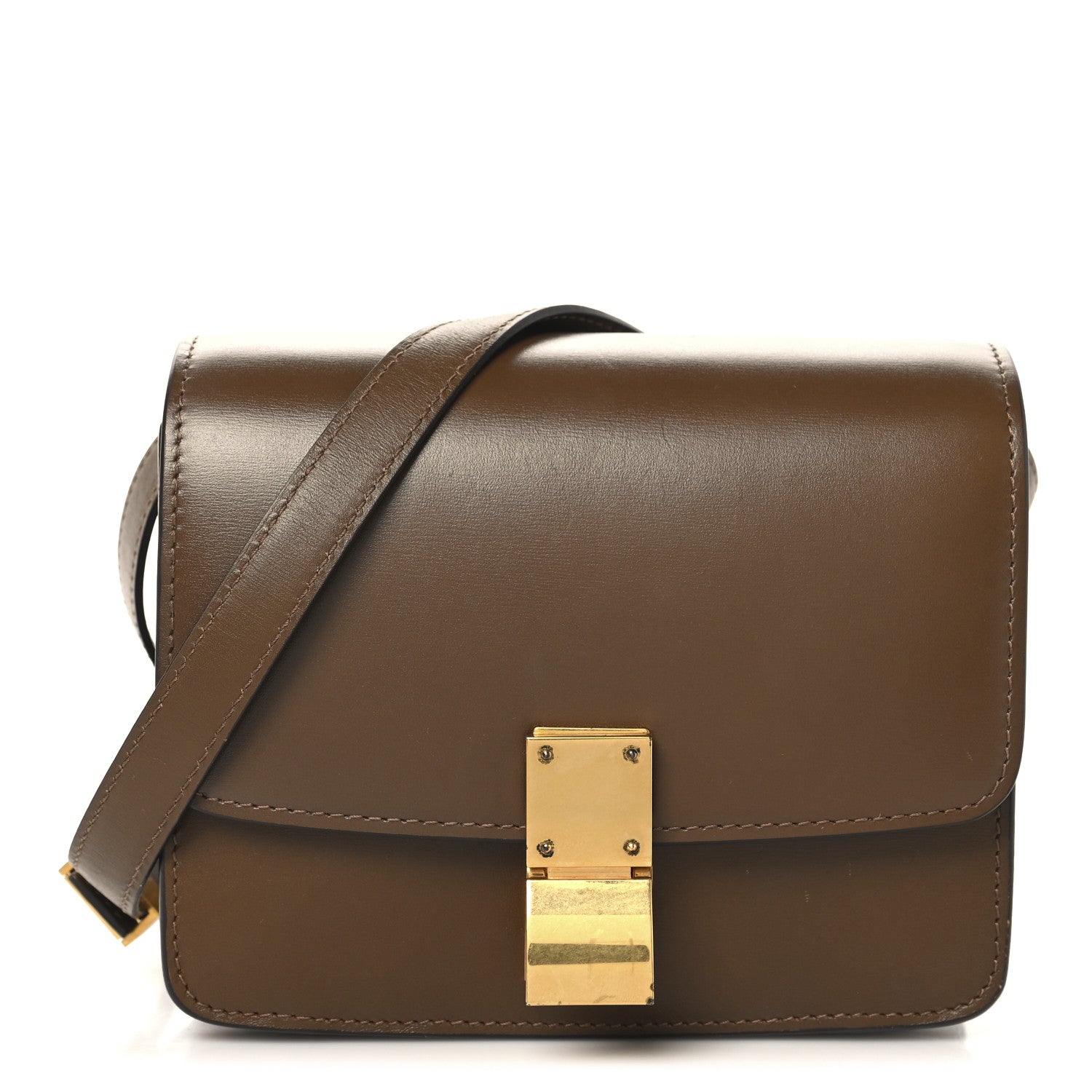 Celine Box Calfskin Small Classic Box Flap Bag Camel 1 of 12