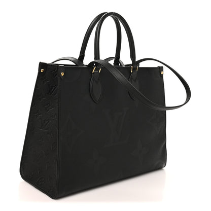 Louis Vuitton Empreinte Monogram Giant Onthego MM Black 2 of 9