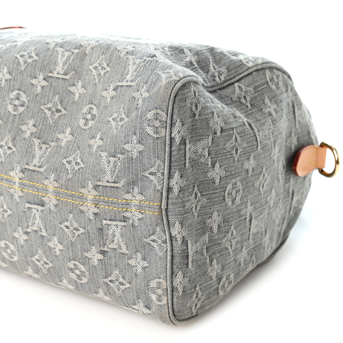 Louis Vuitton Monogram Denim Speedy Soft 30 Washed Gray 9 of 10