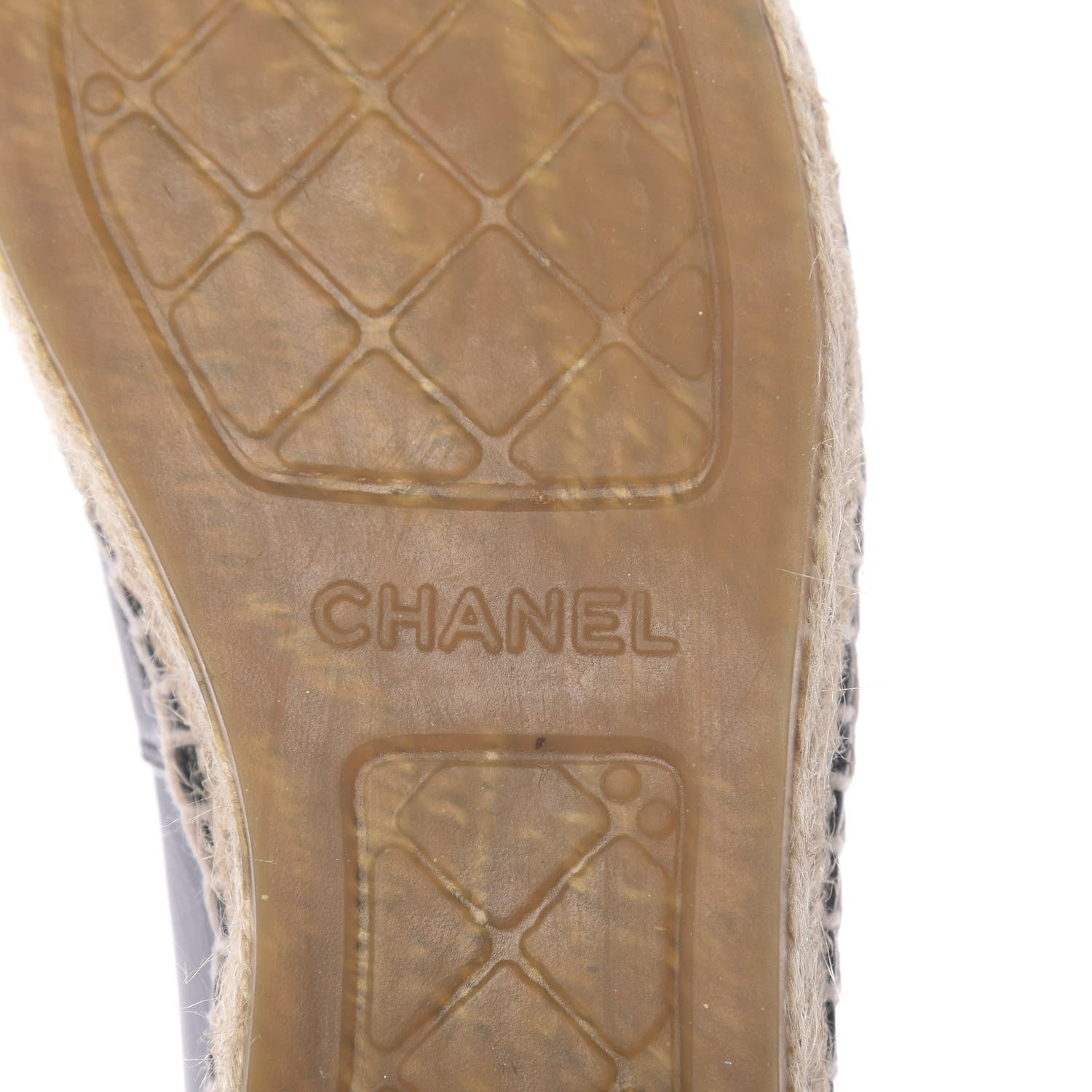 Chanel Lambskin CC Espadrilles 38 Black 8 of 10