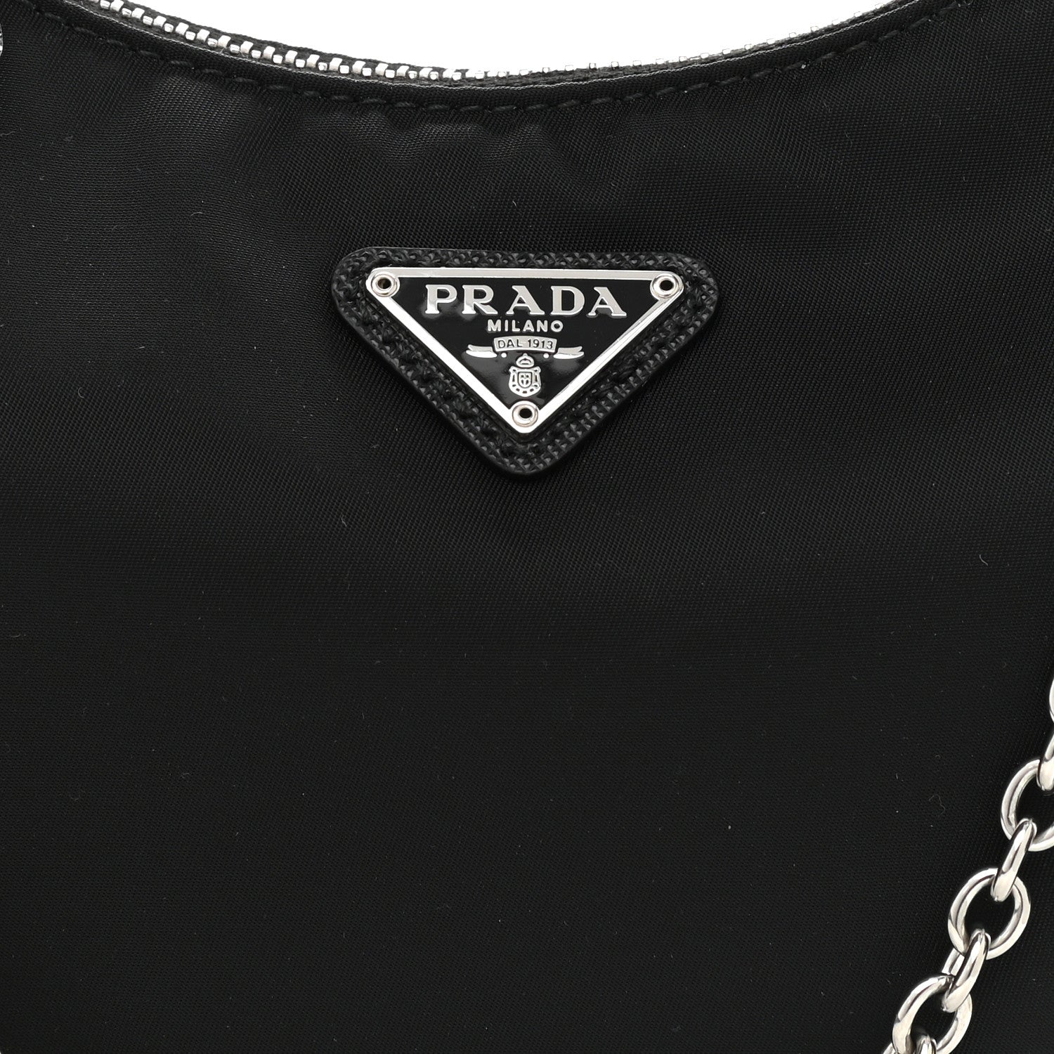 Prada Nylon Re-Edition 2005 Shoulder Bag Black 8 of 10