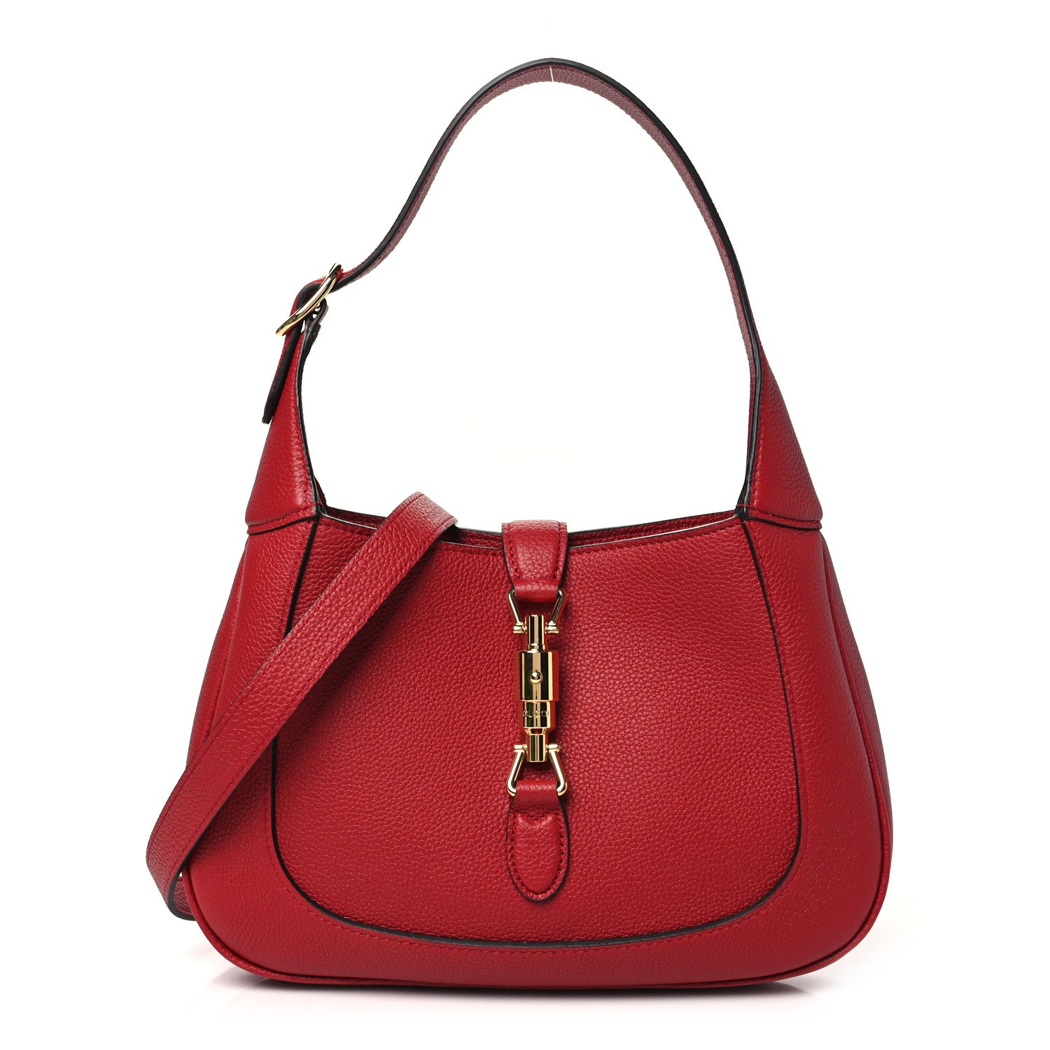 Gucci Ancora Calfskin Small Jackie 1961 Hobo Red 1 of 10