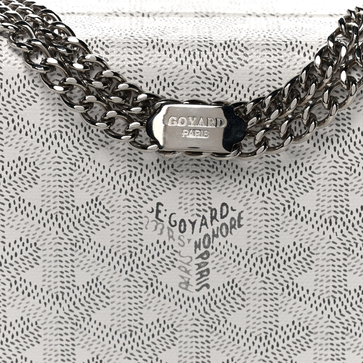 Goyard Goyardine Saint Honore Clutch White 7 of 17