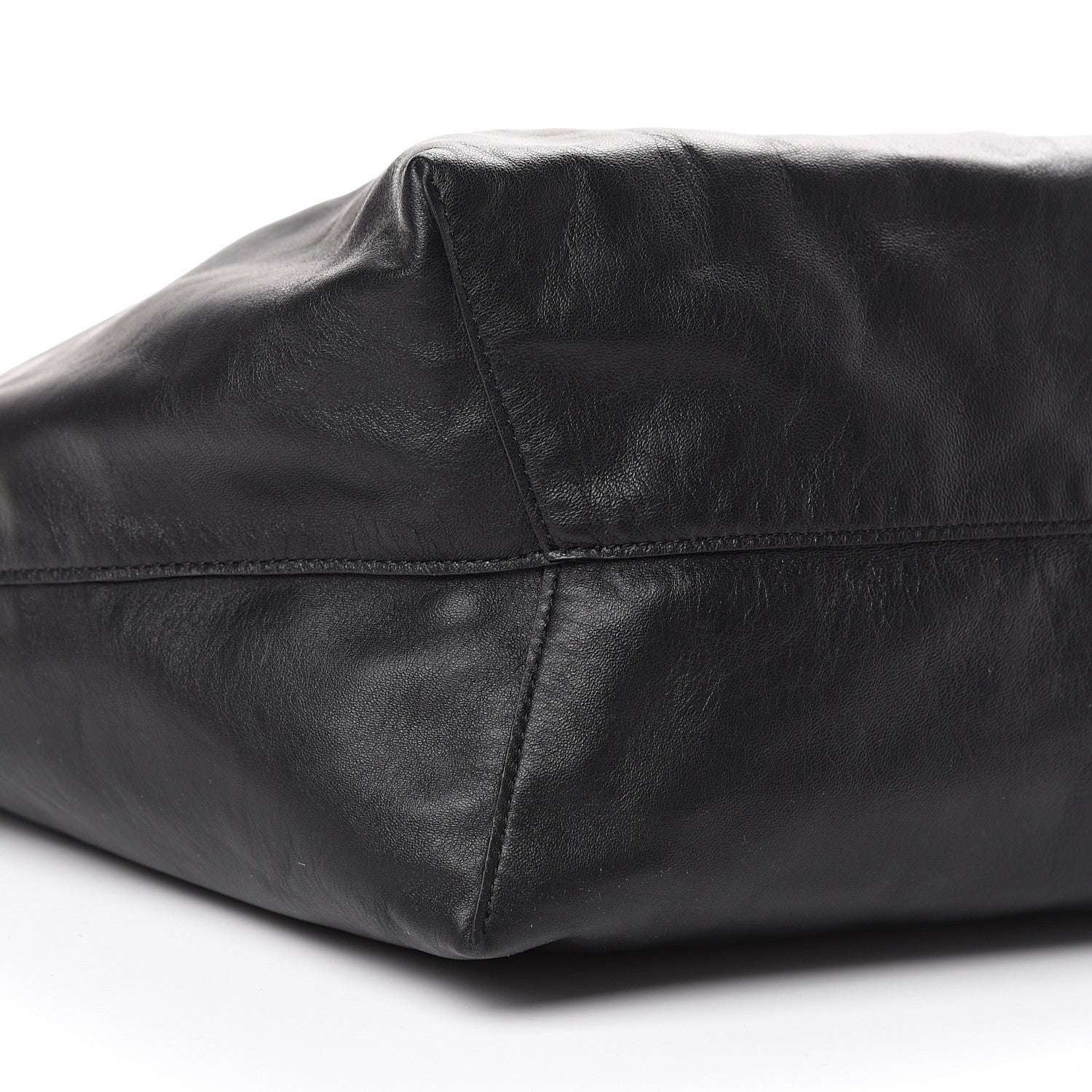 Mansur Gavriel Lambskin Oversized Tote Black 9 of 12