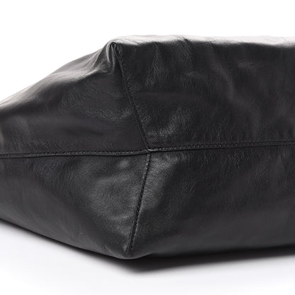 Mansur Gavriel Lambskin Oversized Tote Black 9 of 12