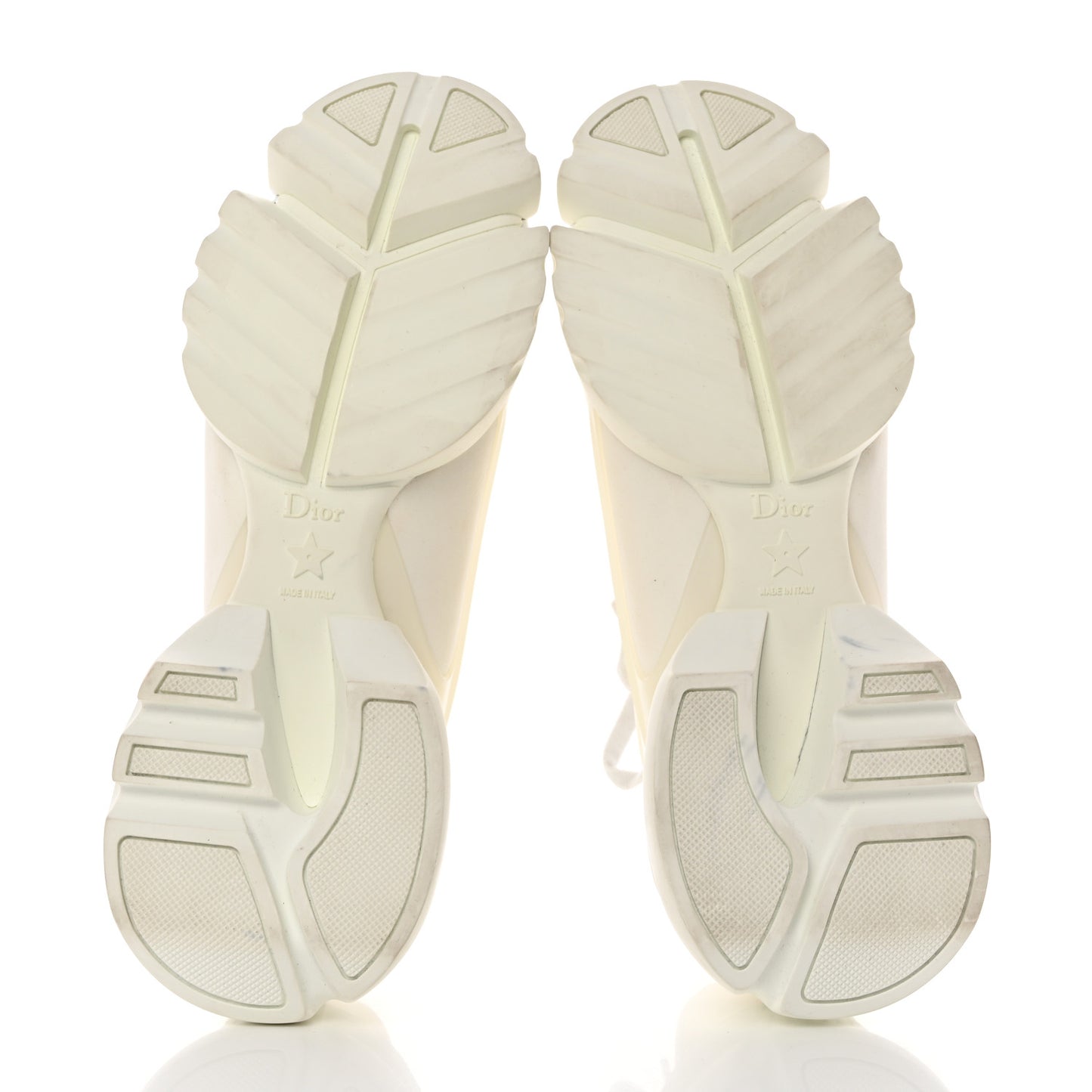 Technical Fabric Rubber Womens D-Connect Sneakers 39.5 White