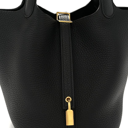 Hermes Taurillon Clemence Picotin Lock 18 PM Black 8 of 11