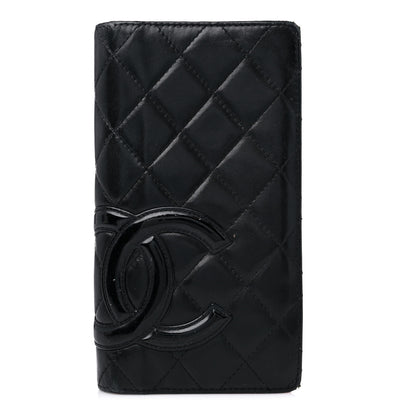 Chanel Calfskin Quilted Cambon Yen Wallet Black 1 of 17