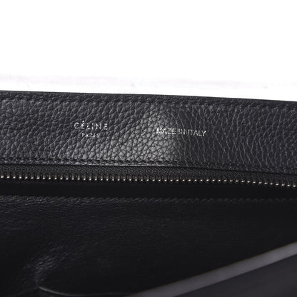 Celine Drummed Calfskin Suede Medium Trapeze Black 7 of 10