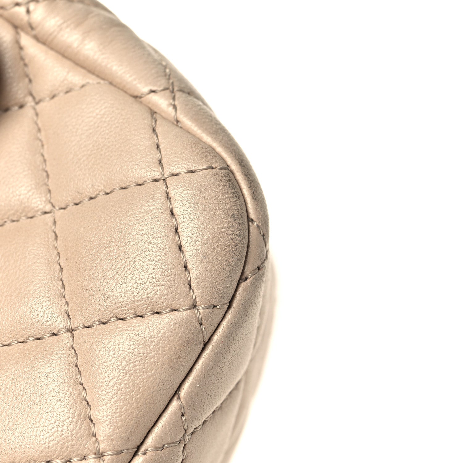 Chanel Lambskin Quilted Valentine Charms Medium Single Flap Beige 11 of 13