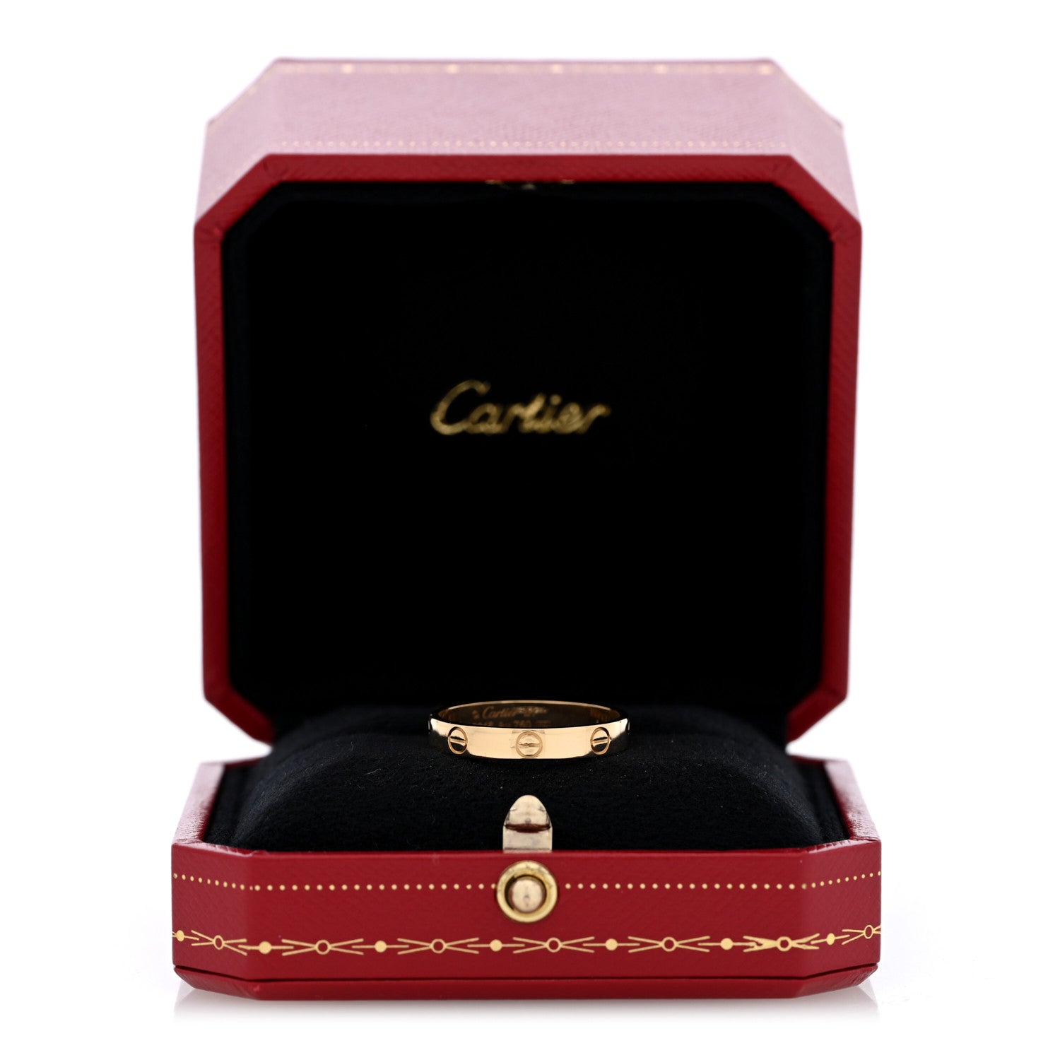 Cartier 18K Pink Gold 3.5mm LOVE Wedding Band Ring 61 9.5 5 of 5