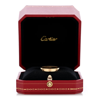 Cartier 18K Pink Gold 3.5mm LOVE Wedding Band Ring 61 9.5 5 of 5