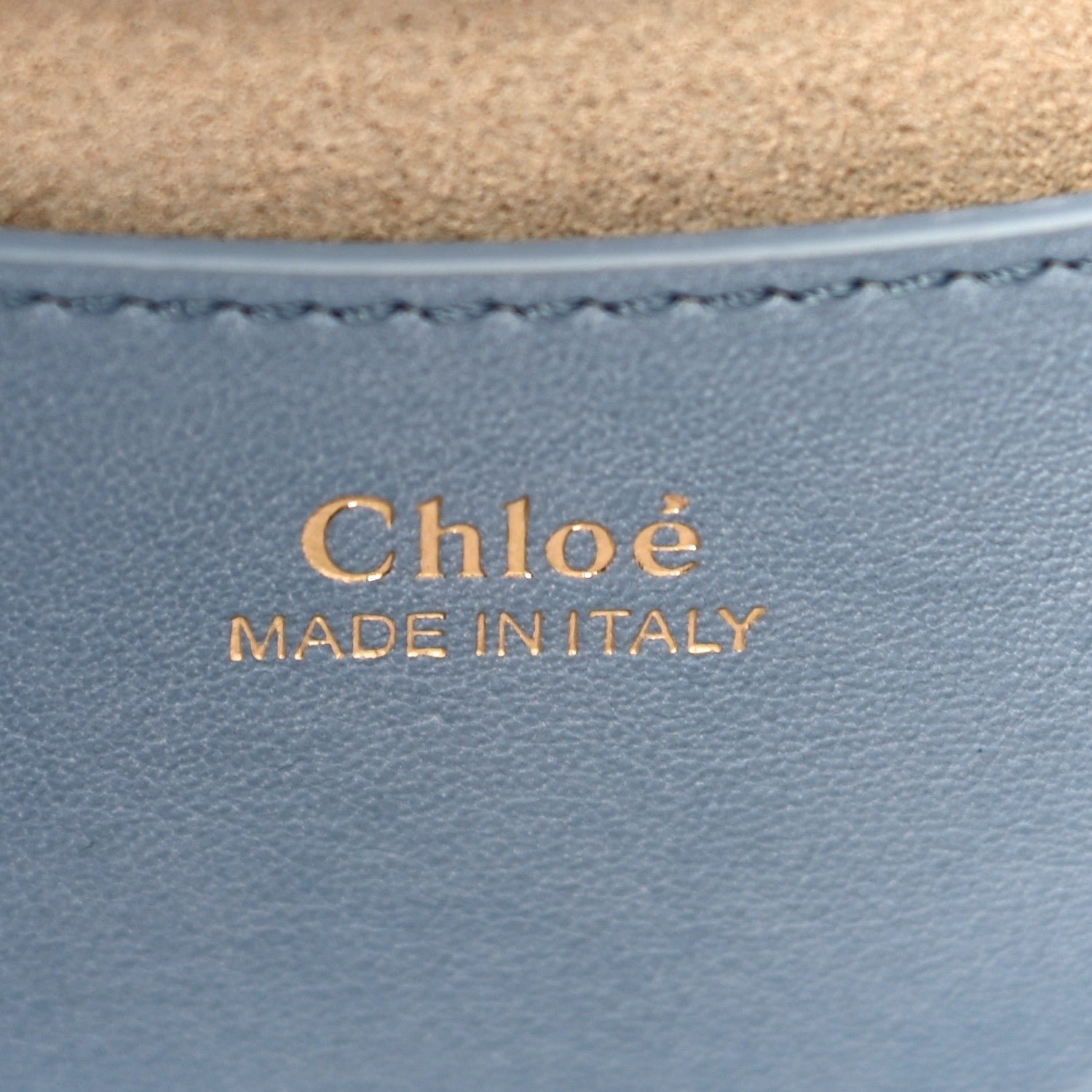 Chloe Small Grain Calfskin Kiss Bag Gentle Blue 6 of 9