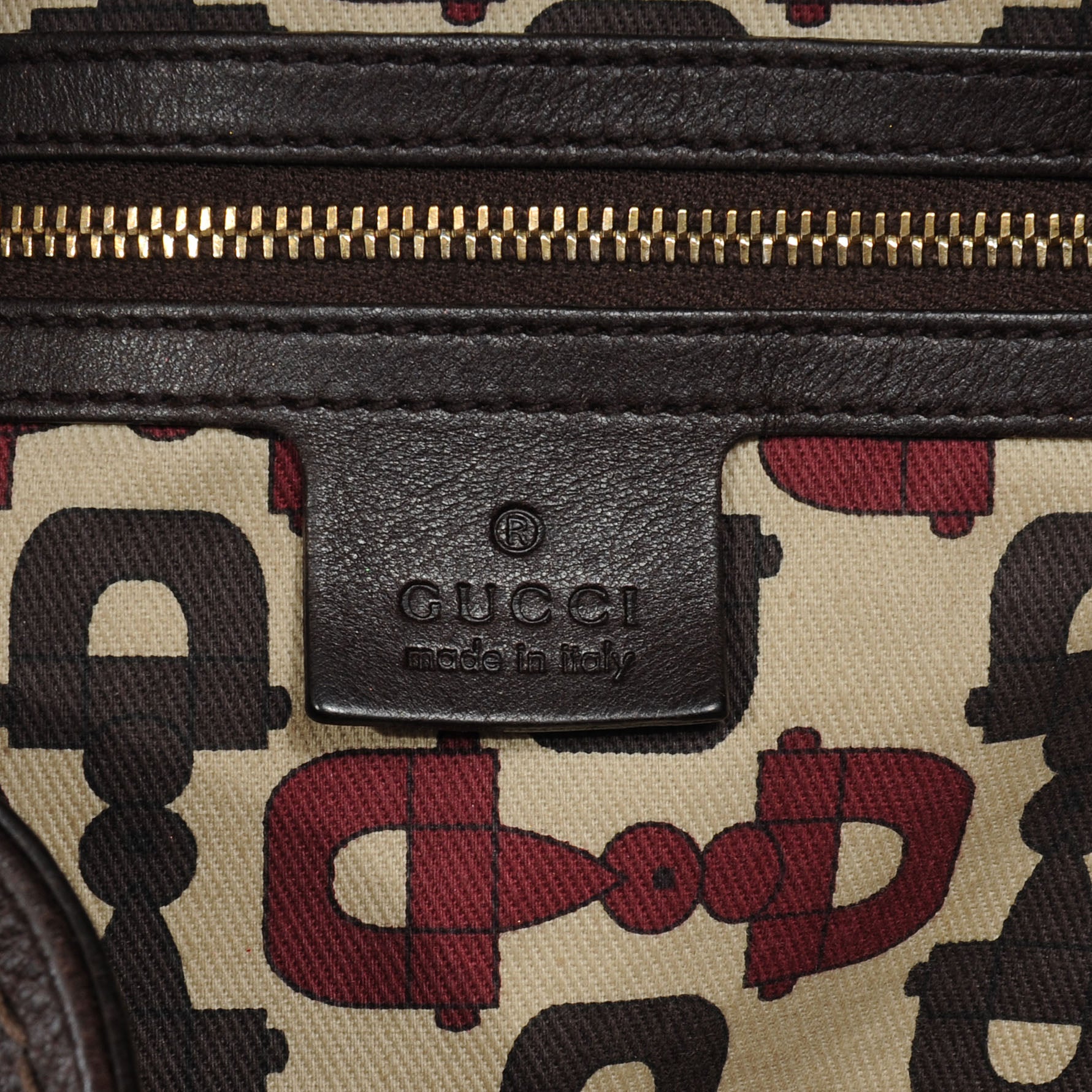 Gucci Leather Guccissima Large Signoria Hobo Dark Brown 6 of 7