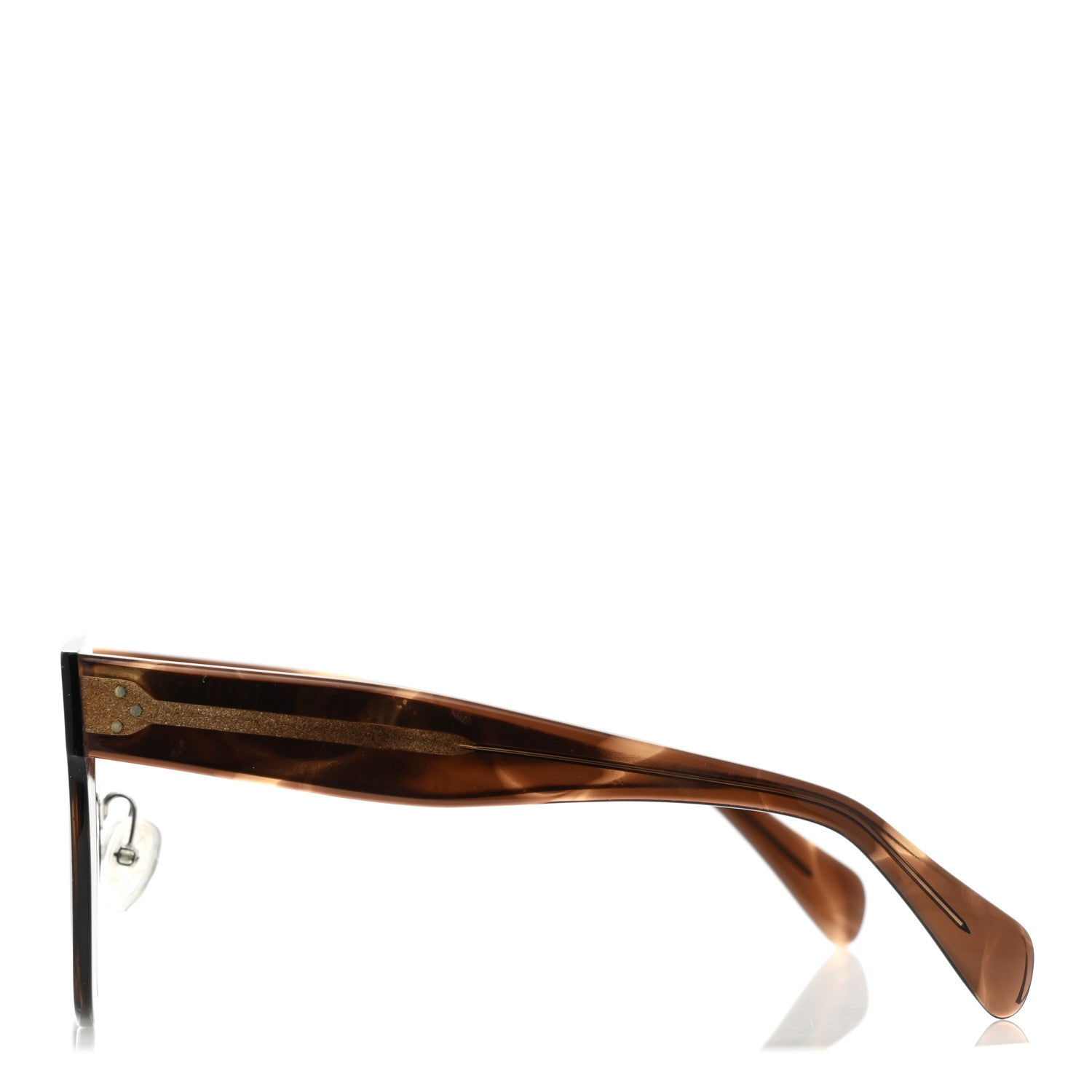 Celine Acetate Kim Sunglasses CL 41444/S Havana Brown 3 of 6