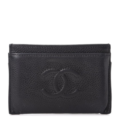 Chanel Caviar Timeless CC Card Holder Black 1 of 14