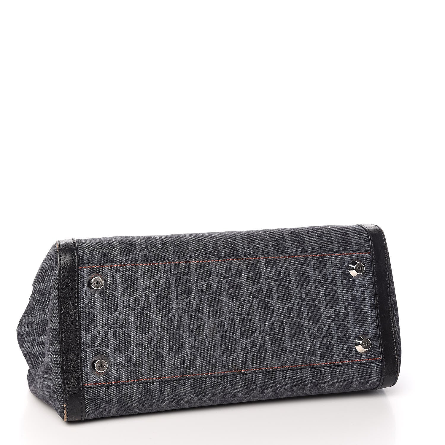 Christian Dior Denim Monogram Flight Tote Blue 4 of 14