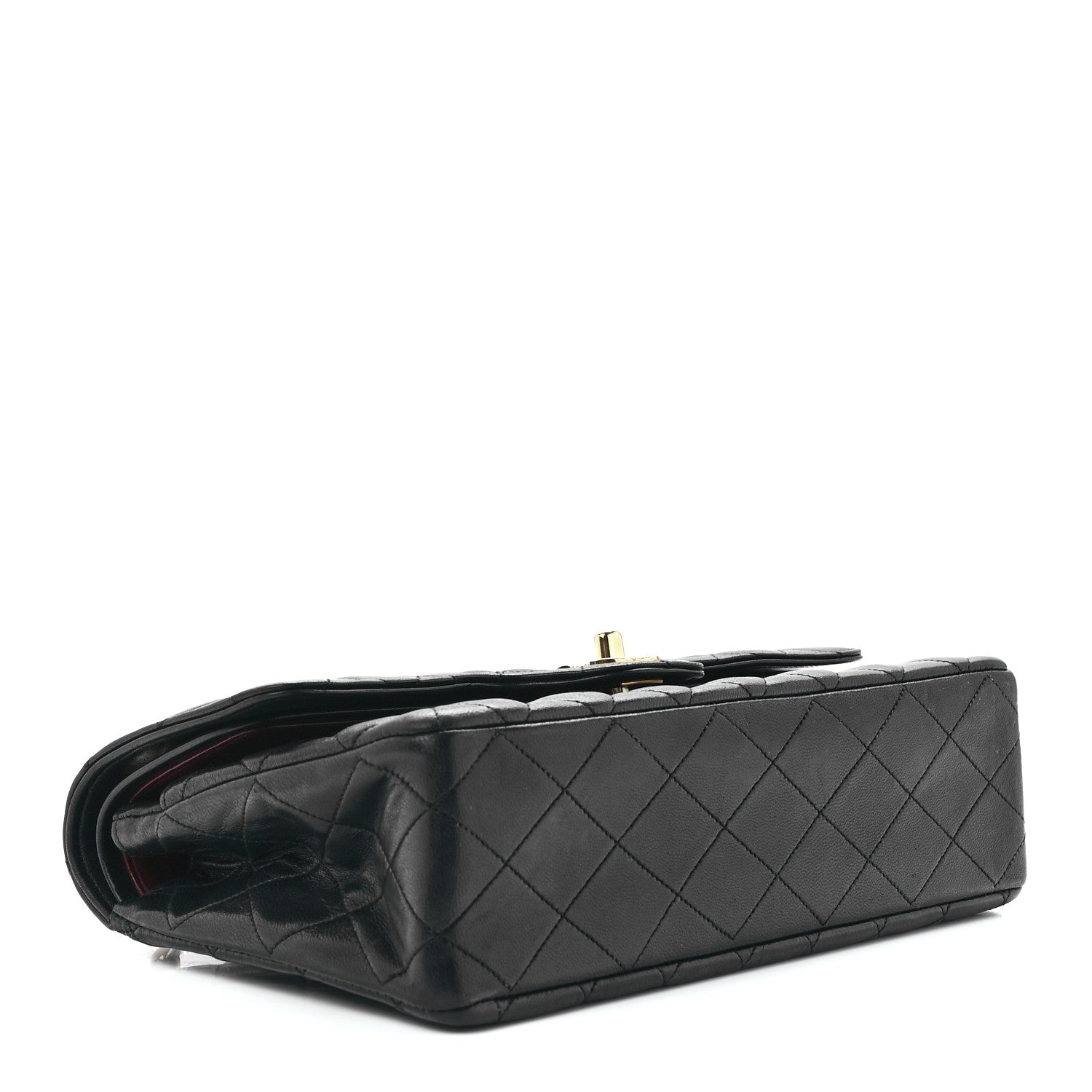 Chanel Lambskin Quilted Medium Double Flap Black 3 of 11