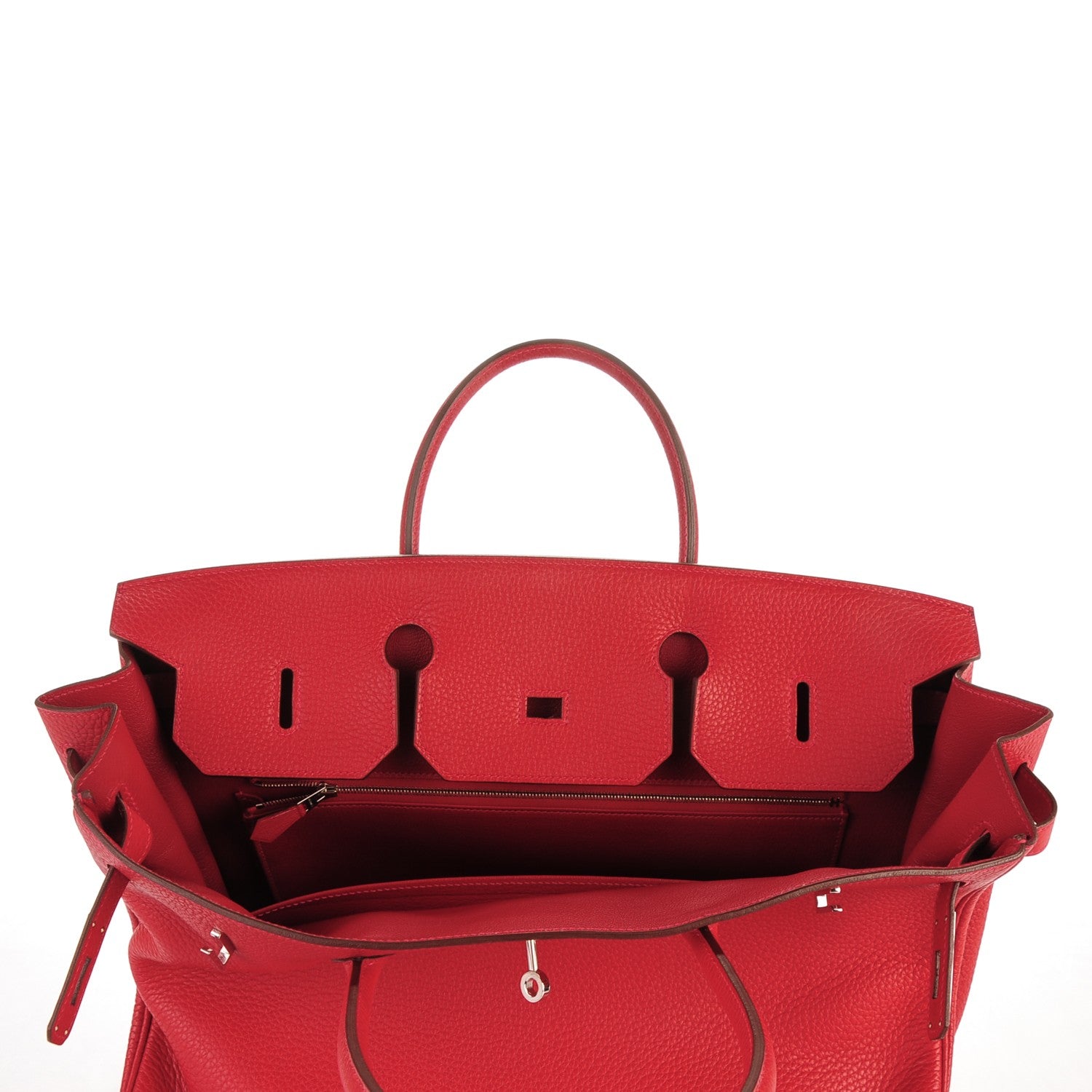 Hermes Taurillon Clemence Birkin 40 Rouge Casaque 21 of 30
